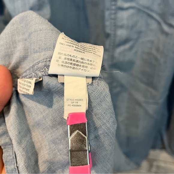 Madewell Size 12 Palisade Button-Front Midi Skirt in Indigo - Picture 10 of 13